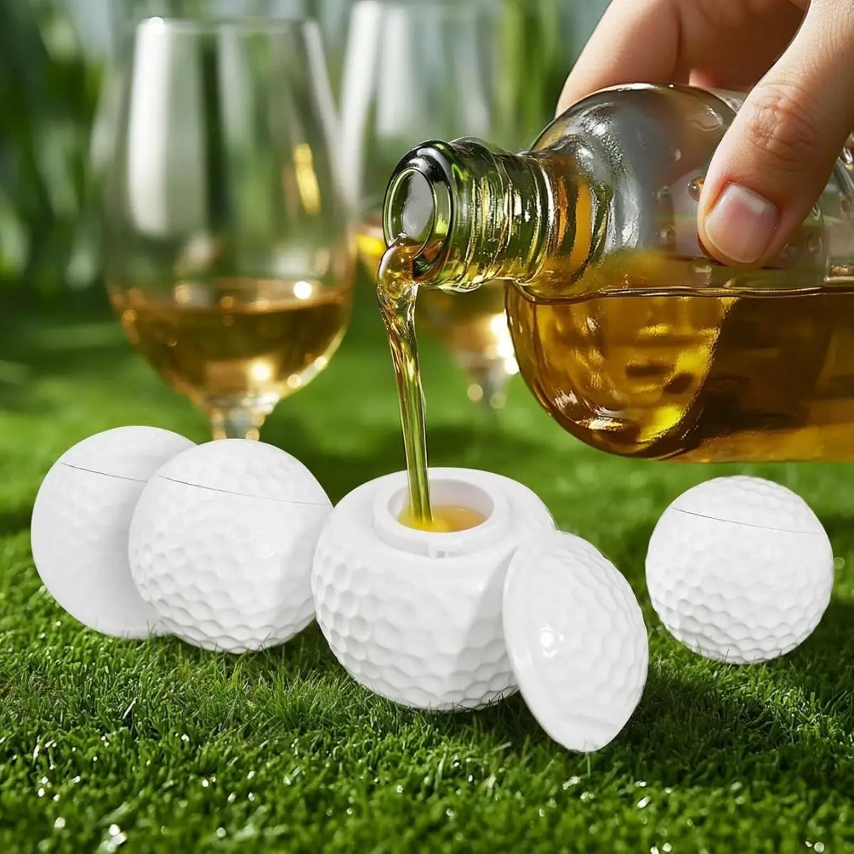 Elevate Your Spirits with the Golf Ball Shot Glass with Lid - 1.5 Oz Perfect Gift for Golf Lovers!