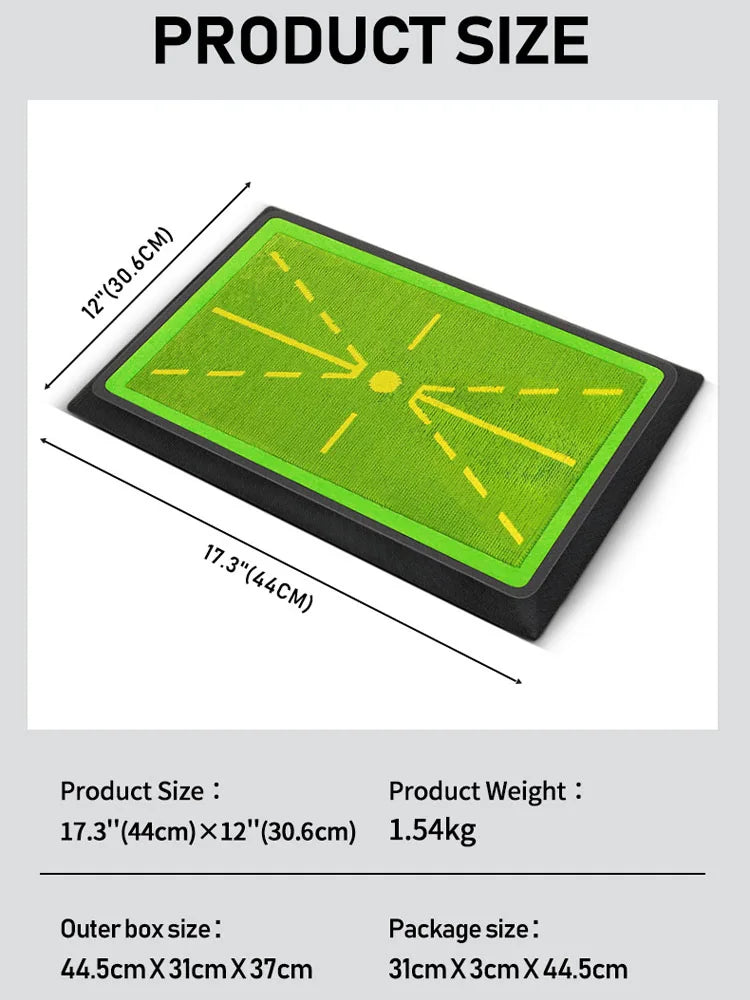 Transform Your Golf Game with the PGM Premium Golf Training Pad - Perfect Your Swing with Precision Mat for Accurate Ball Tracking!